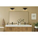 Crosby 2 Light 15.25 inch Black Bath Light Wall Light