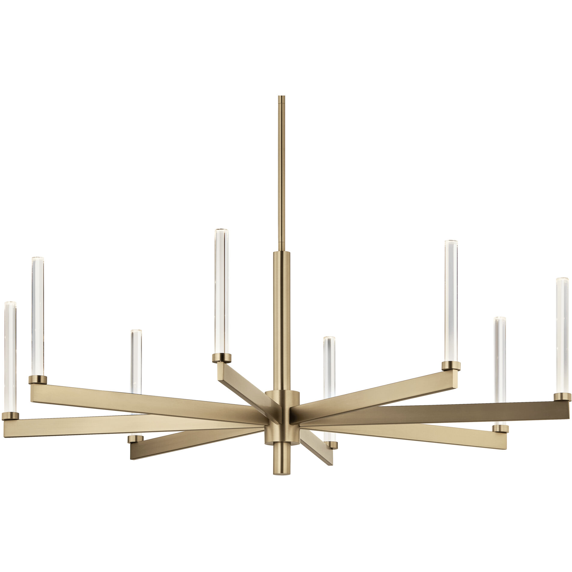 Sycara LED Champagne Bronze Chandelier Ceiling Light, 1 Tier Large