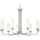Truby 9 Light 38 inch Polished Nickel Chandelier Ceiling Light, Large