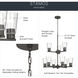 Stamos 9 Light Olde Bronze Chandelier Ceiling Light in Clear