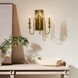 Homestead Karthe 3 Light 10 inch Natural Brass Wall Sconce Wall Light, Karthe