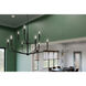 Madden 9 Light Black Chandelier Ceiling Light, 2 Tier