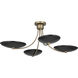 Palmela 4 Light Champagne Bronze Convertible Chandelier Ceiling Light