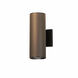 Independence 2 Light 12 inch Architectural Bronze Outdoor Wall, Small