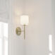 Ali 1 Light 5.25 inch Brushed Natural Brass Wall Sconce Wall Light