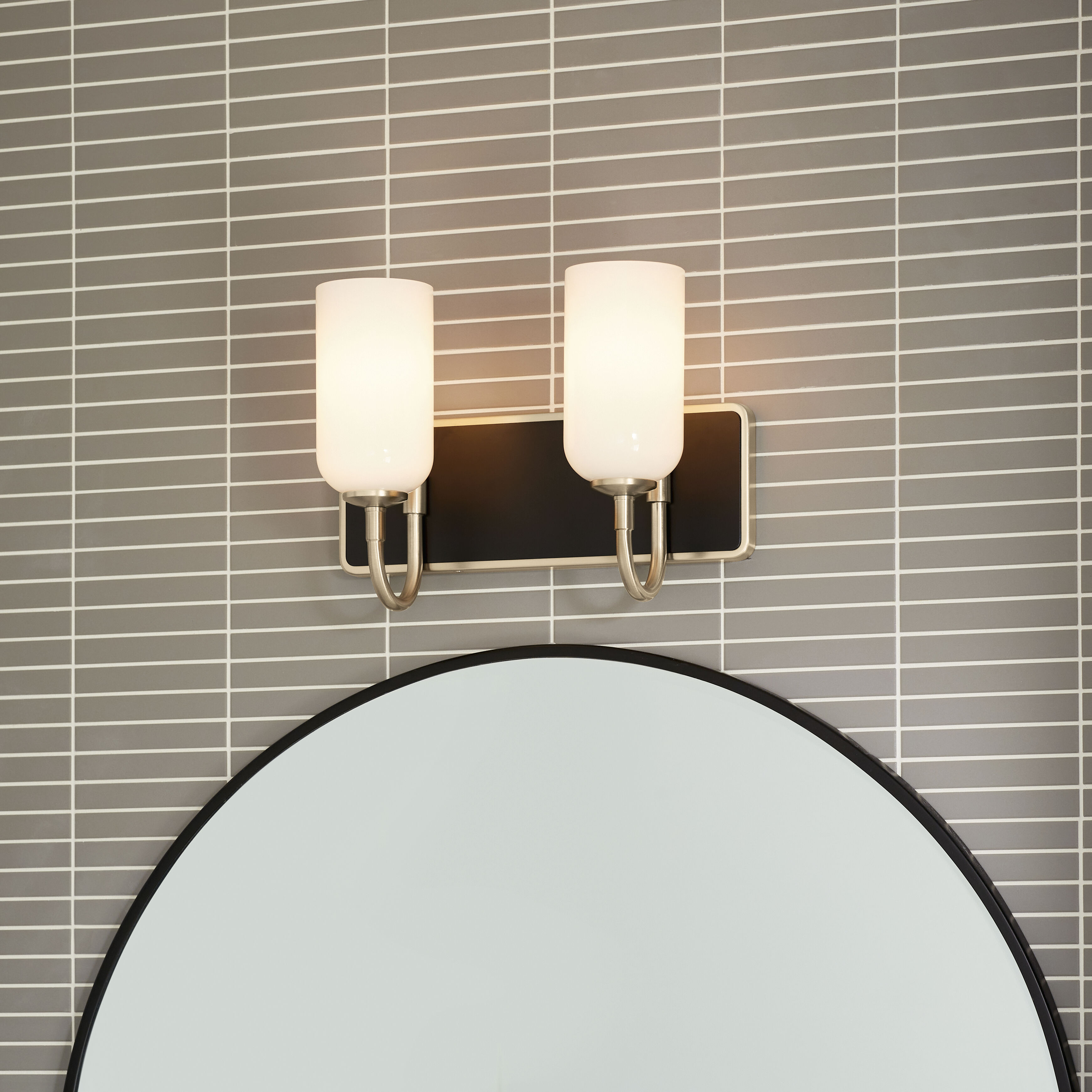 Solia LED 14.25 inch Champagne Bronze with Black Bathroom Vanity Light Wall Light