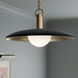 Kurio 1 Light Black Pendant Ceiling Light