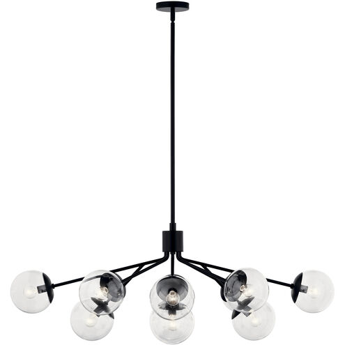 Silvarious 12 Light 26.75 inch Black Chandelier/Semi Flush Ceiling Light