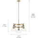 Eastmont 3 Light 23.25 inch Brushed Brass Chandelier Ceiling Light, Small