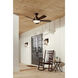 Cameron 52 inch Weathered Copper Powder Coat with Dark Walnut Blades Ceiling Fan