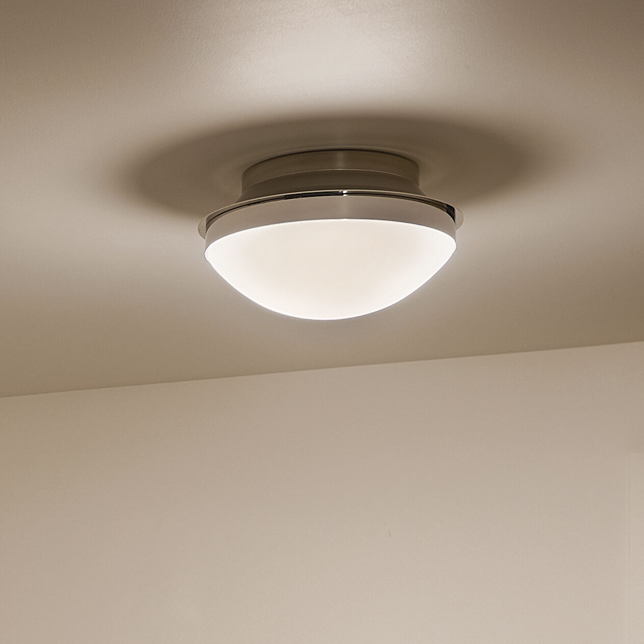 Bretta 2 Light 13.5 inch Polished Nickel Flush Mount Ceiling Light