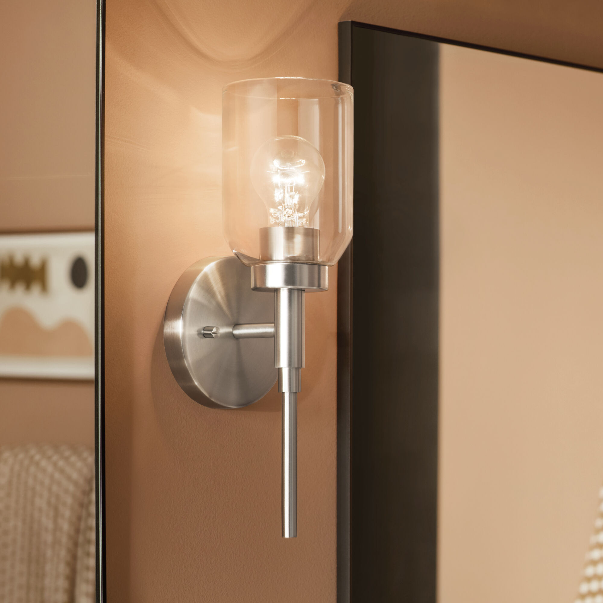 Madden 1 Light 5 inch Brushed Nickel Wall Sconce Wall Light