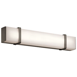 Impello LED 30 inch Olde Bronze Linear Bath Large Wall Light, Large