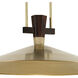 Tenon LED Lacquered Brass Pendant Ceiling Light