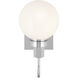 Hex LED 5.75 inch Chrome Wall Sconce Wall Light