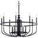 Capitol Hill 12 Light 34.75 inch Black Chandelier 1 Tier Large Ceiling Light, Large