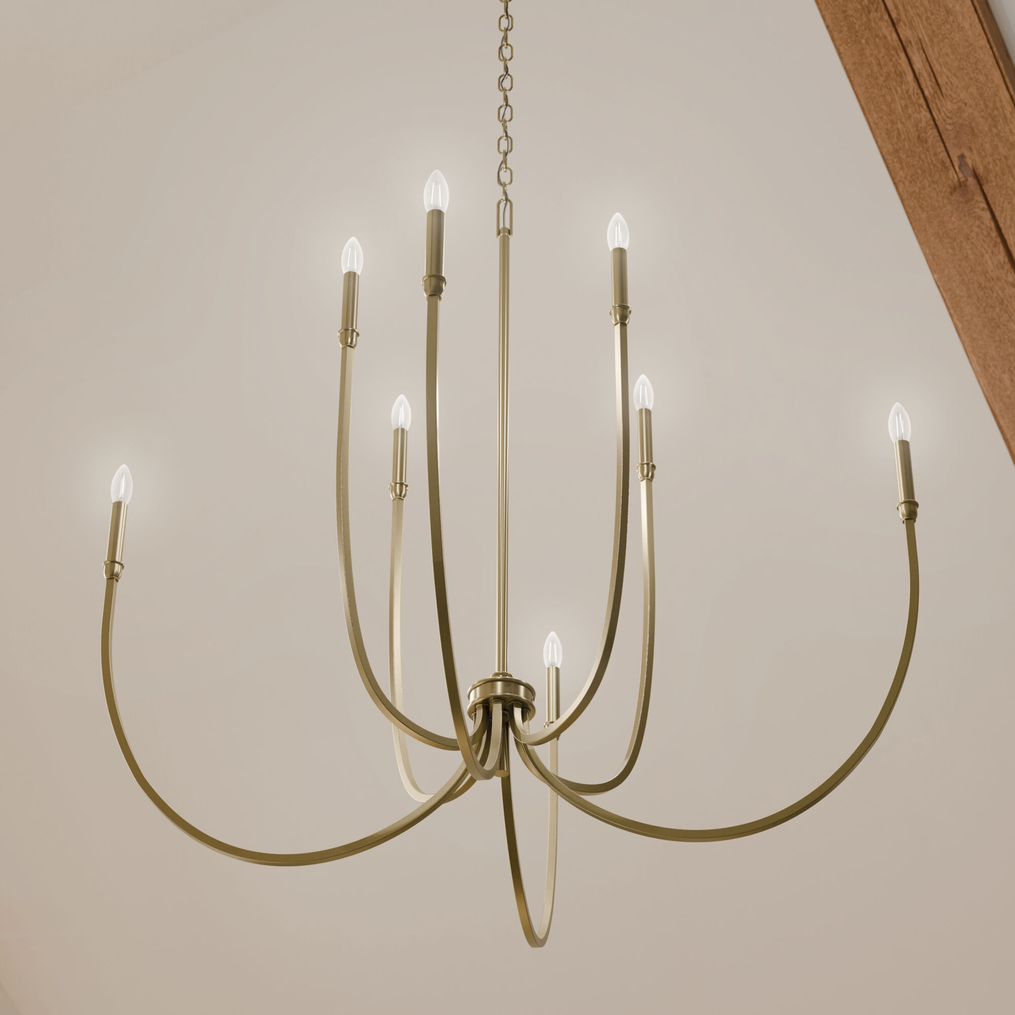 Malene 8 Light Champagne Bronze Chandelier Foyer Ceiling Light