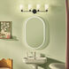 Gioe 4 Light 32.25 inch Black Vanity Light Wall Light