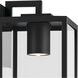 Branner 1 Light 17.75 inch Textured Black Outdoor Wall Light