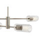 Velestino 4 Light 47.5 inch Polished Nickel Linear Chandelier Ceiling Light