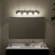 Independence 4 Light 30 inch Brushed Nickel Wall Mt Bath 4 Arm Wall Light