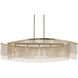 Khaite 5 Light 46.5 inch Champagne Bronze Linear Chandelier Ceiling Light