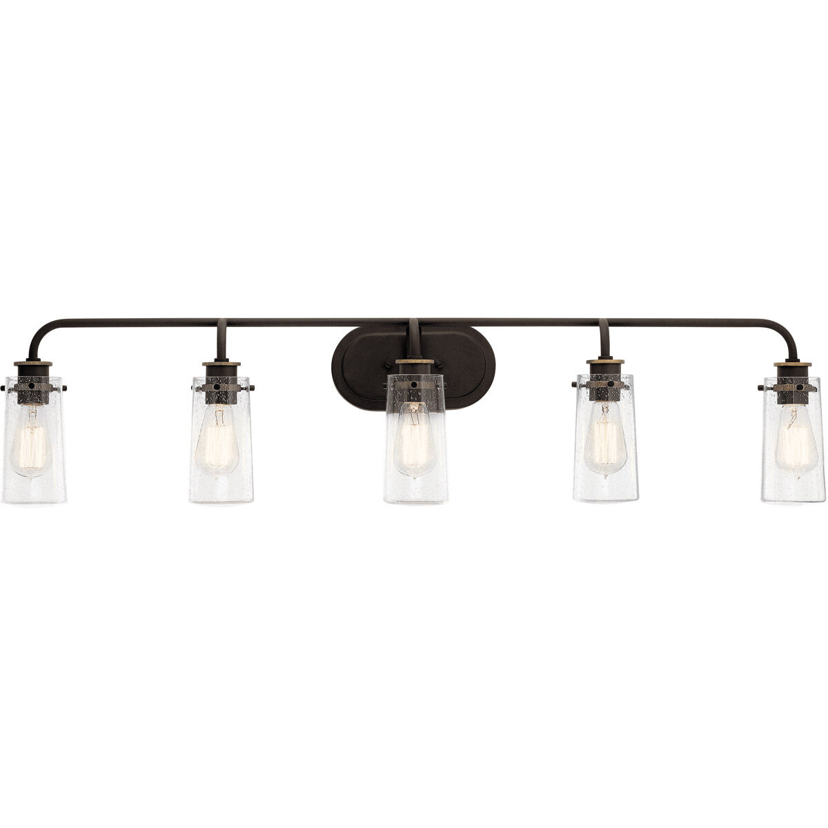 Braelyn 5 Light 44 inch Olde Bronze Wall Mt Bath 5 Arm Or More Wall Light