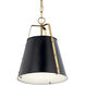 Etcher 1 Light Black Pendant Ceiling Light