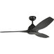 Jace 60 inch Satin Black Ceiling Fan