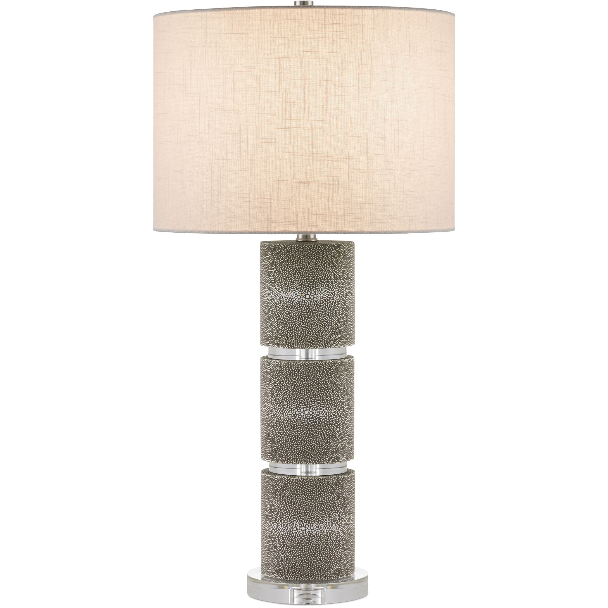 Lofitt 29.75 inch 150.00 watt Gray/Clear Table Lamp Portable Light