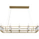 Rosalind 12 Light 17 inch Brushed Natural Brass Chandelier Ceiling Light