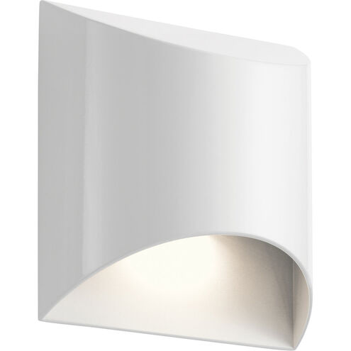 Wesley LED 8 inch White Outdoor Wall, Small
