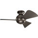 Sola 34 inch Olde Bronze with Brown Blades Ceiling Fan