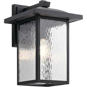 Capanna 1 Light 16 inch Textured Black Outdoor Wall, X-Large