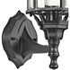 Chesapeake 1 Light 17 inch Black Outdoor Wall in Clear Beveled Glass, Medium