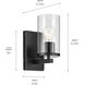 Crosby 1 Light 4.5 inch Black Wall Sconce Wall Light