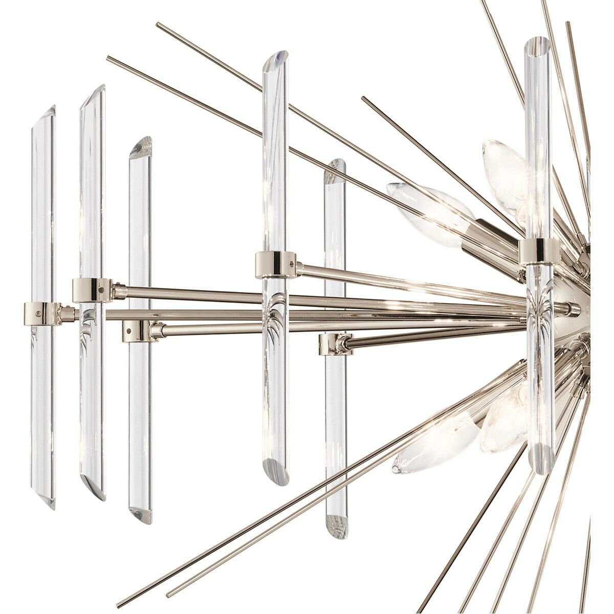 Eris 8 Light 30 inch Polished Nickel Chandelier Round Pendant Ceiling Light