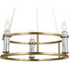 Rosalind 3 Light 19.5 inch Brushed Natural Brass Chandelier Ceiling Light