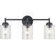 Winslow 3 Light 22 inch Black Wall Mt Bath 3 Arm Wall Light