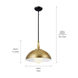 Homestead Fira 1 Light 14 inch Natural Brass Pendant Ceiling Light, Fira