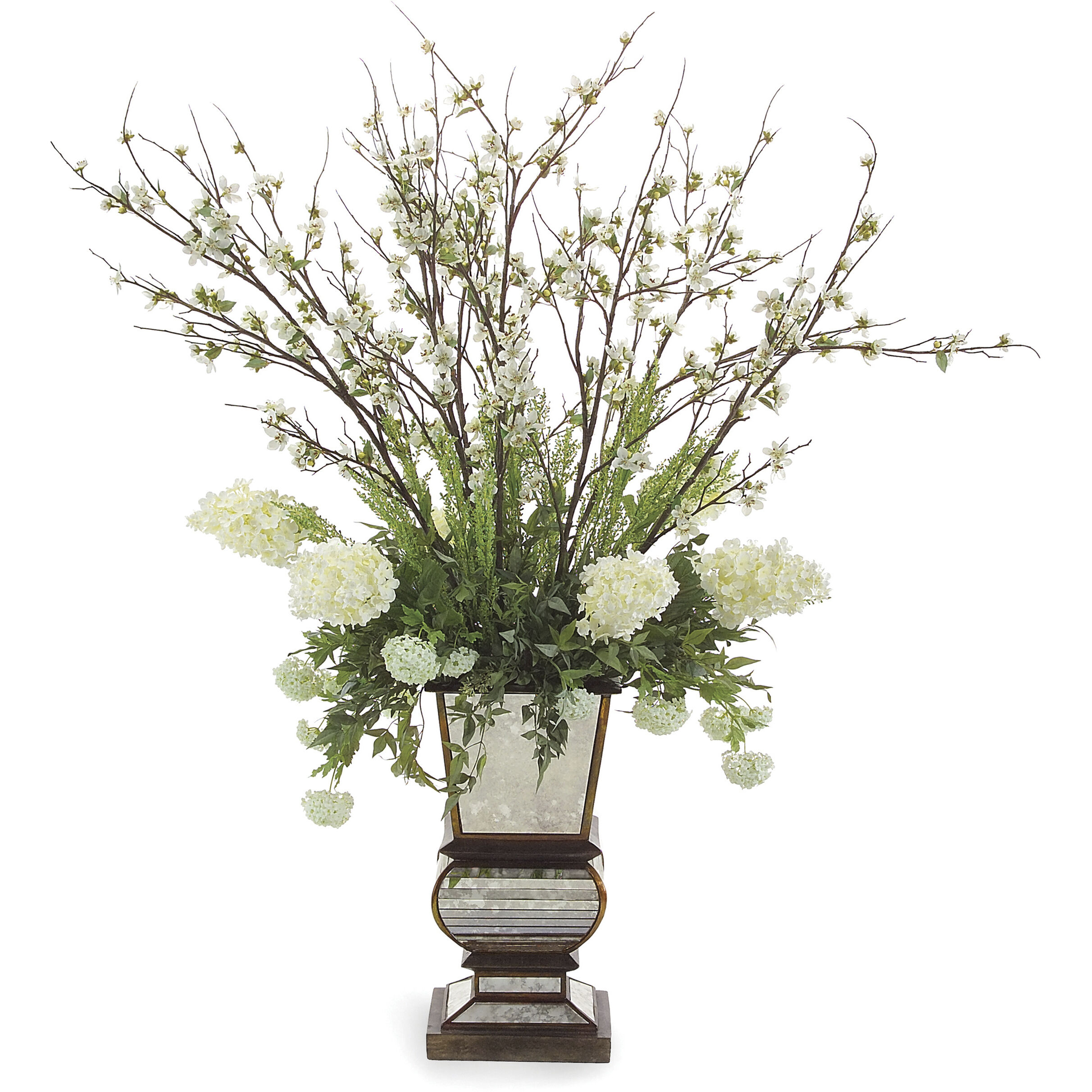 Leah White Decorative Flower