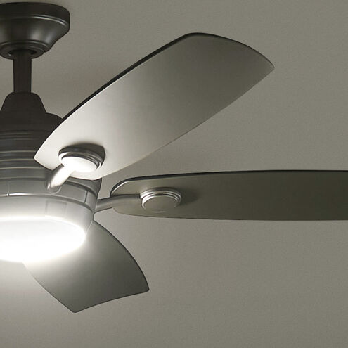 Tranquil 56 inch Brushed Nickel with Silver Blades Ceiling Fan