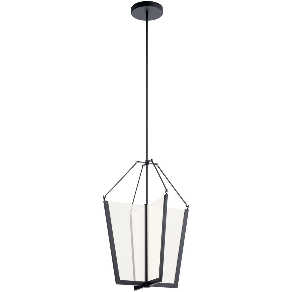 Kichler 52292BKLED Calters LED 21 inch Black Foyer Pendant Ceiling Light