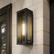 Calen 1 Light 14 inch Textured Black Outdoor Wall Light