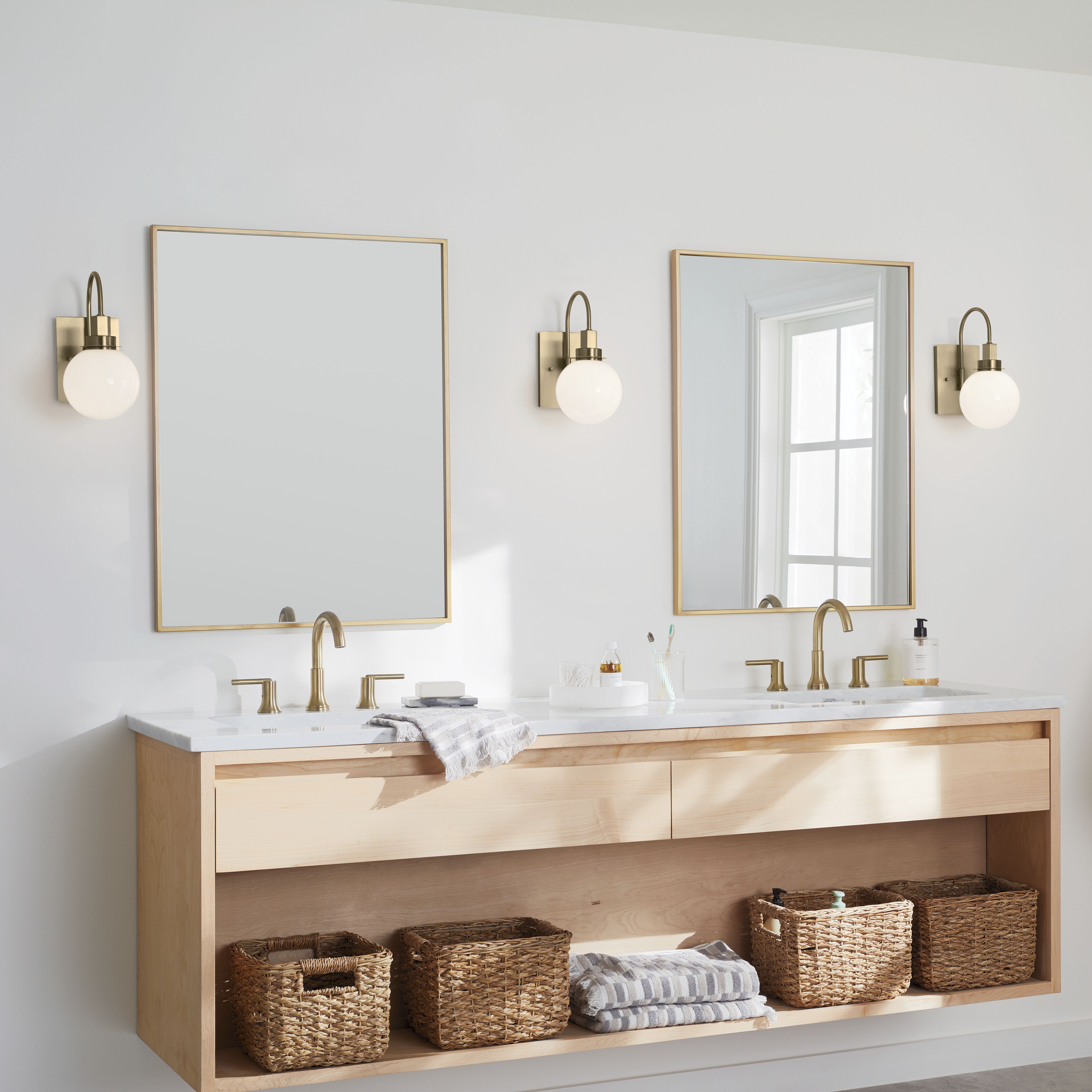 Hex LED 5.75 inch Champagne Bronze Wall Sconce Wall Light