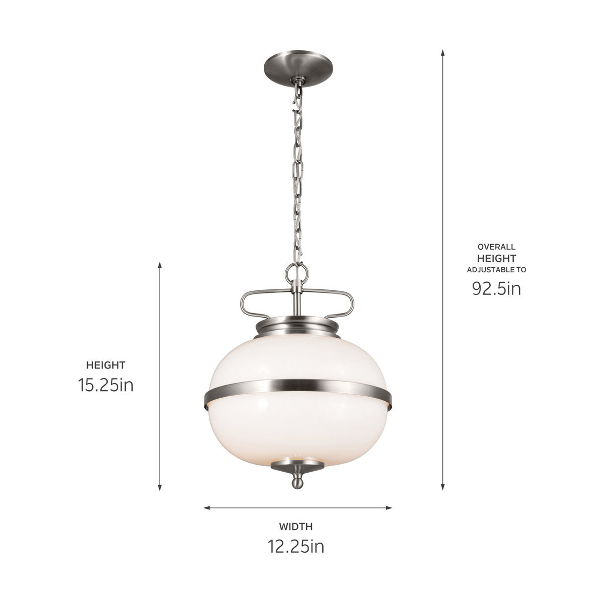 Homestead Opal 2 Light 12.25 inch Classic Pewter Pendant Ceiling Light