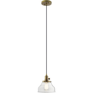 Avery 1 Light 8 inch Natural Brass Mini Pendant Ceiling Light