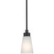Erma 1 Light Black Mini Pendant Ceiling Light