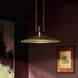 Tenon LED Lacquered Brass Pendant Ceiling Light