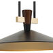 Tenon LED Black Pendant Ceiling Light